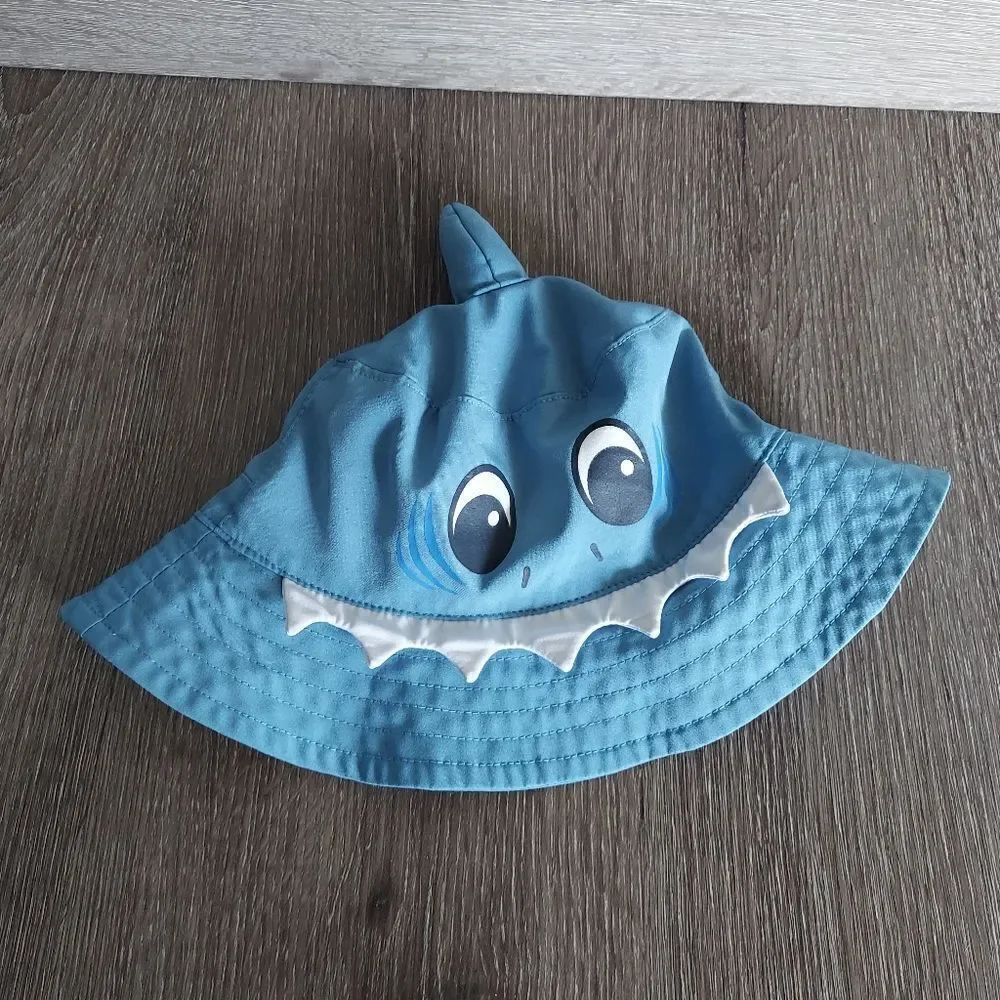 Tommy Bahama Baby Shark Blue Toddler Bucket Sun Hat